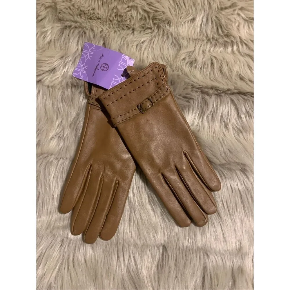 NWT Hot In Hollywood Leather Gloves